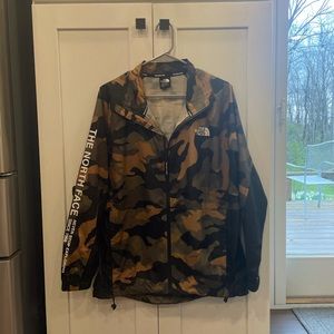 North Face Camo Windbreaker